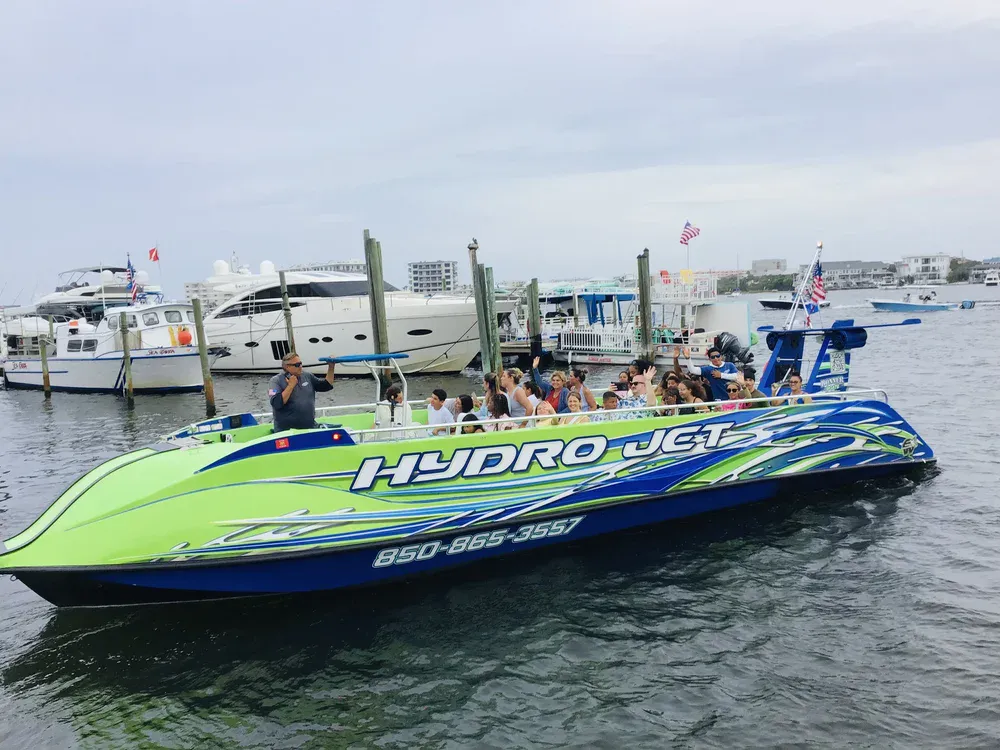 Passengers aboard HydroJet