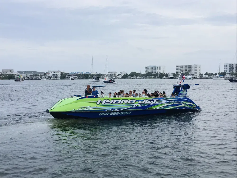 Private HydroJet charter on Destin's emerald Gulf waters